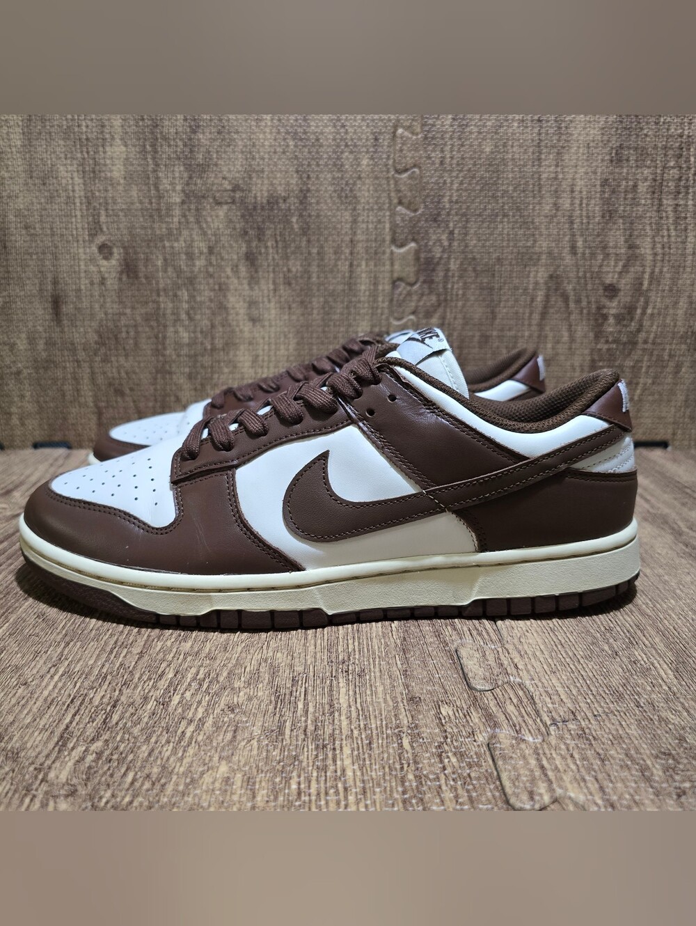 Nike Dunk Low White and Brown Women's Sneakers